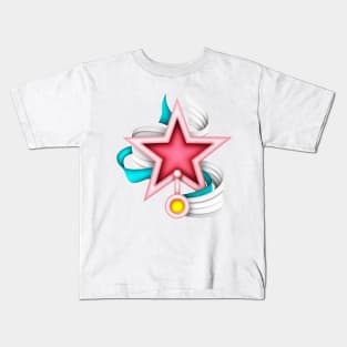 Aesthetic Texture with Cute Magical Star Wands Kids T-Shirt